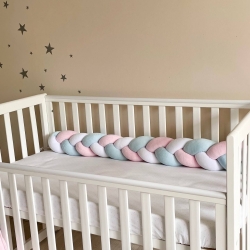 Protecție laterală pentru pătuțuri de bebe, cu design multicolor